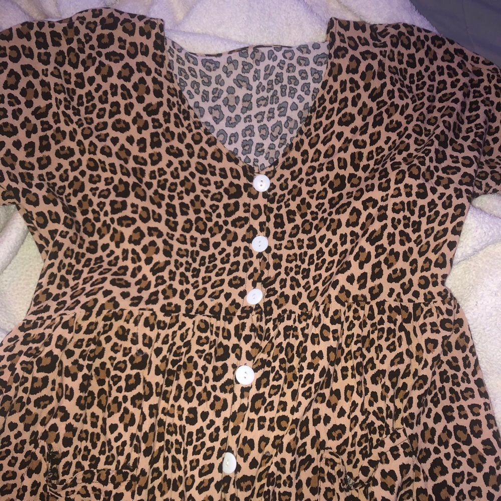 cheetah print dress